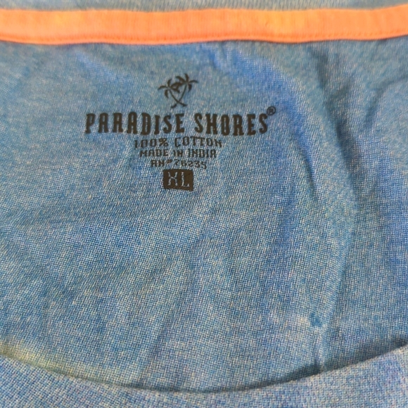 Paradise Shores Beach front & rear photo t shirt XL - Picture 2 of 3